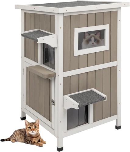 Petscosset outdoor cat house - cat,